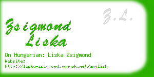 zsigmond liska business card